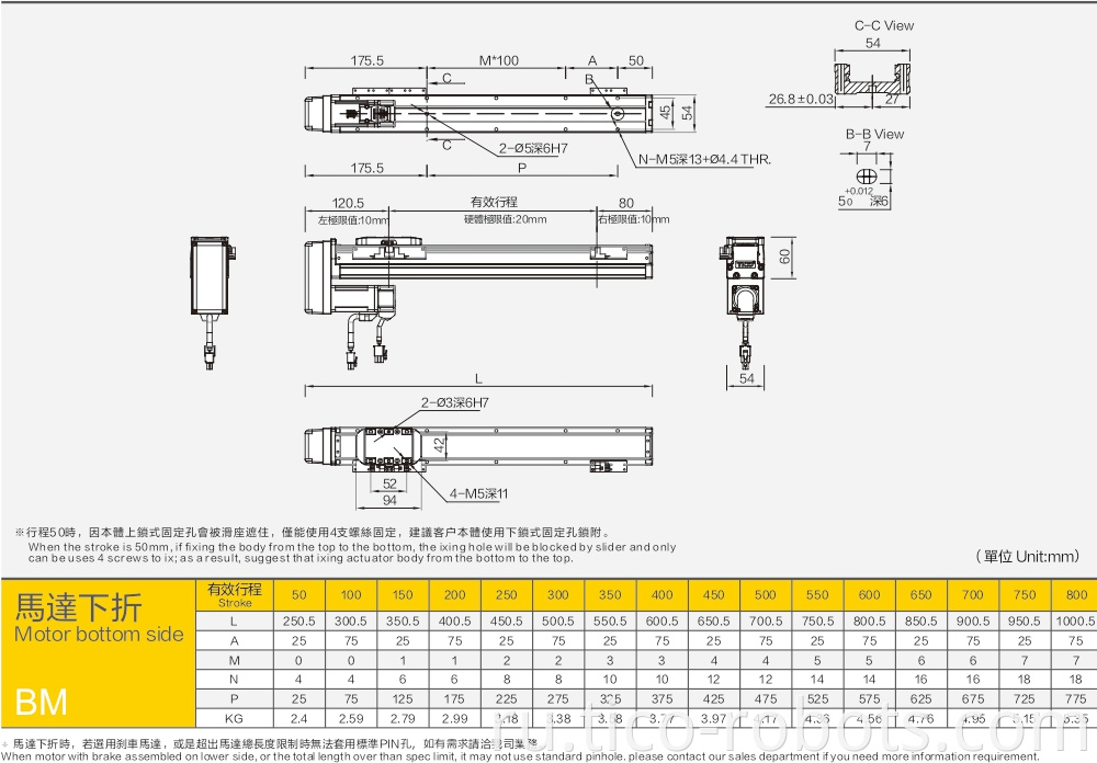 Belt Driven Linear Actuator